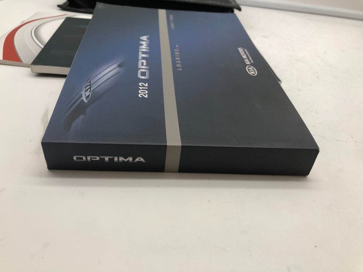2012 Kia Optima Owners Manual Set with Case OEM R01B40014