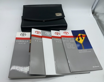 2018 Toyota Corolla Corolla Owners Manual Set with Case OEM C02B31006