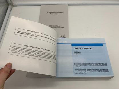 2017 Hyundai Elantra Owners Manual Set OEM A02B54007