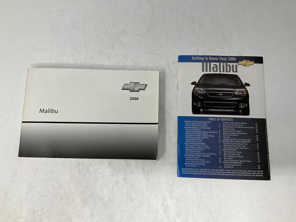 2006 Chevrolet Malibu Owners Manual Handbook Set OEM J01B05010