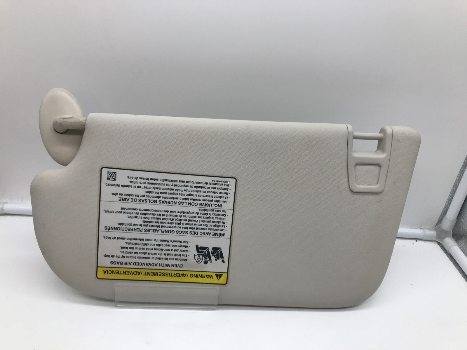 2013-2019 Ford Escape Passenger Sun Visor Gray OEM C02B39036