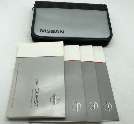 2004 Nissan Quest Owners Manual Set with Case OEM A04B45038