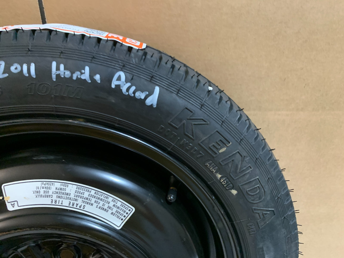 2008-2012 Honda Accord 16" Spare Tire Compact Donut T135/80D16