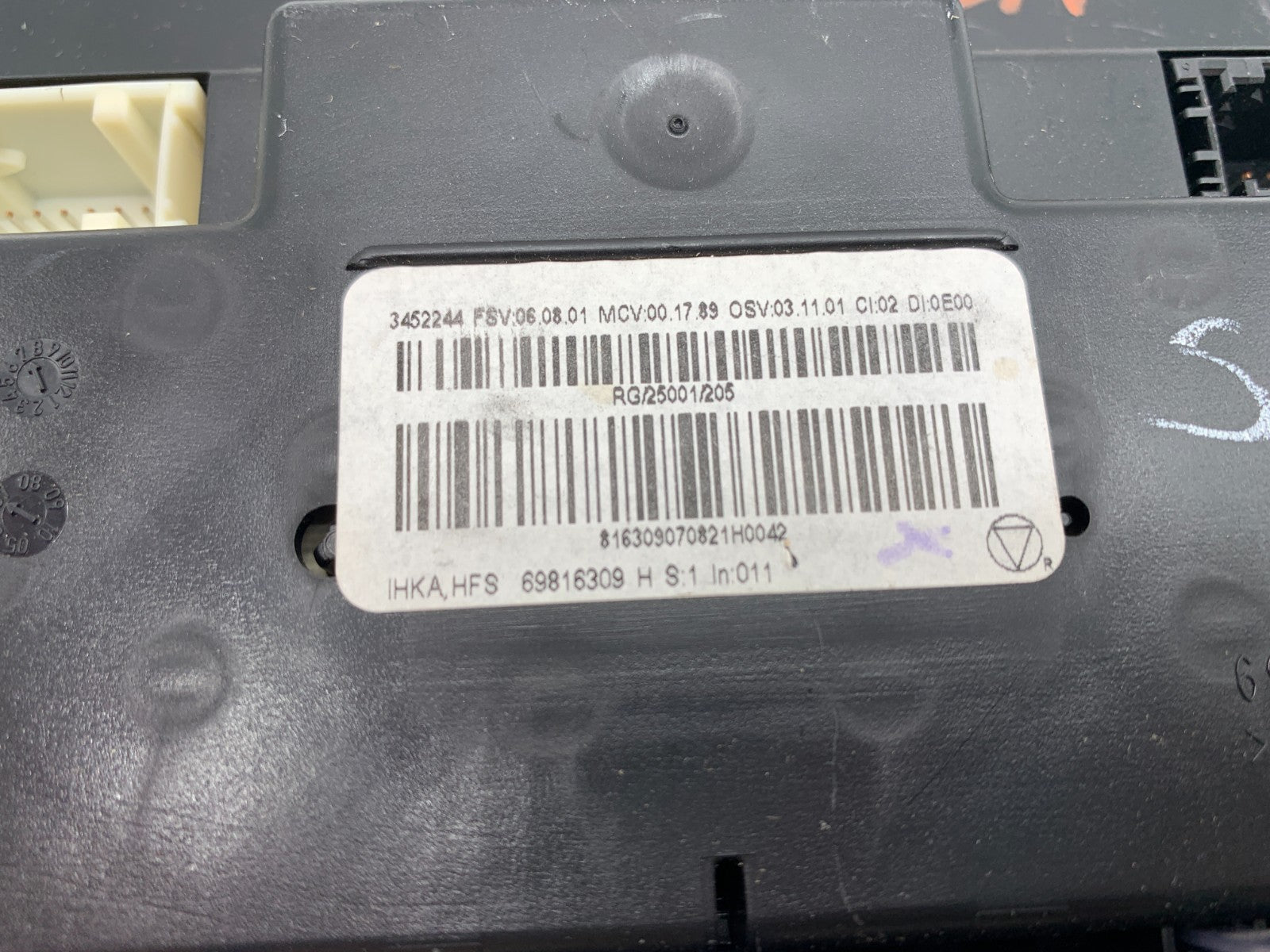 2009-2010 Mini Cooper AC Heater Climate Control Unit OEM A02B50010