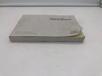 2016 Hyundai Accent Owners Manual OEM E01B23004
