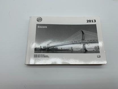 2013 Buick Encore Owners Manual Set OEM D02B64016