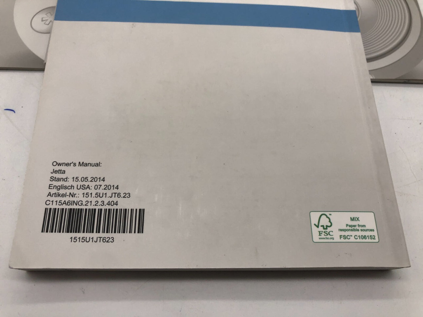 2015 Volkswagen Jetta GLI Owners Manual Set with Case OEM C02B49012