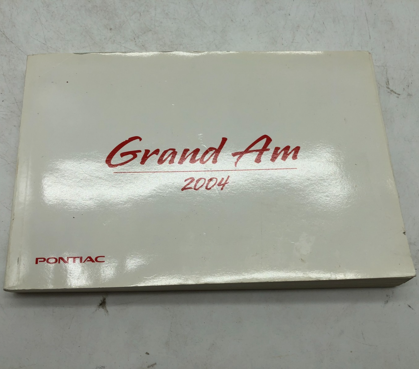 2004 Pontiac Grand Am Owners Manual OEM C02B44008