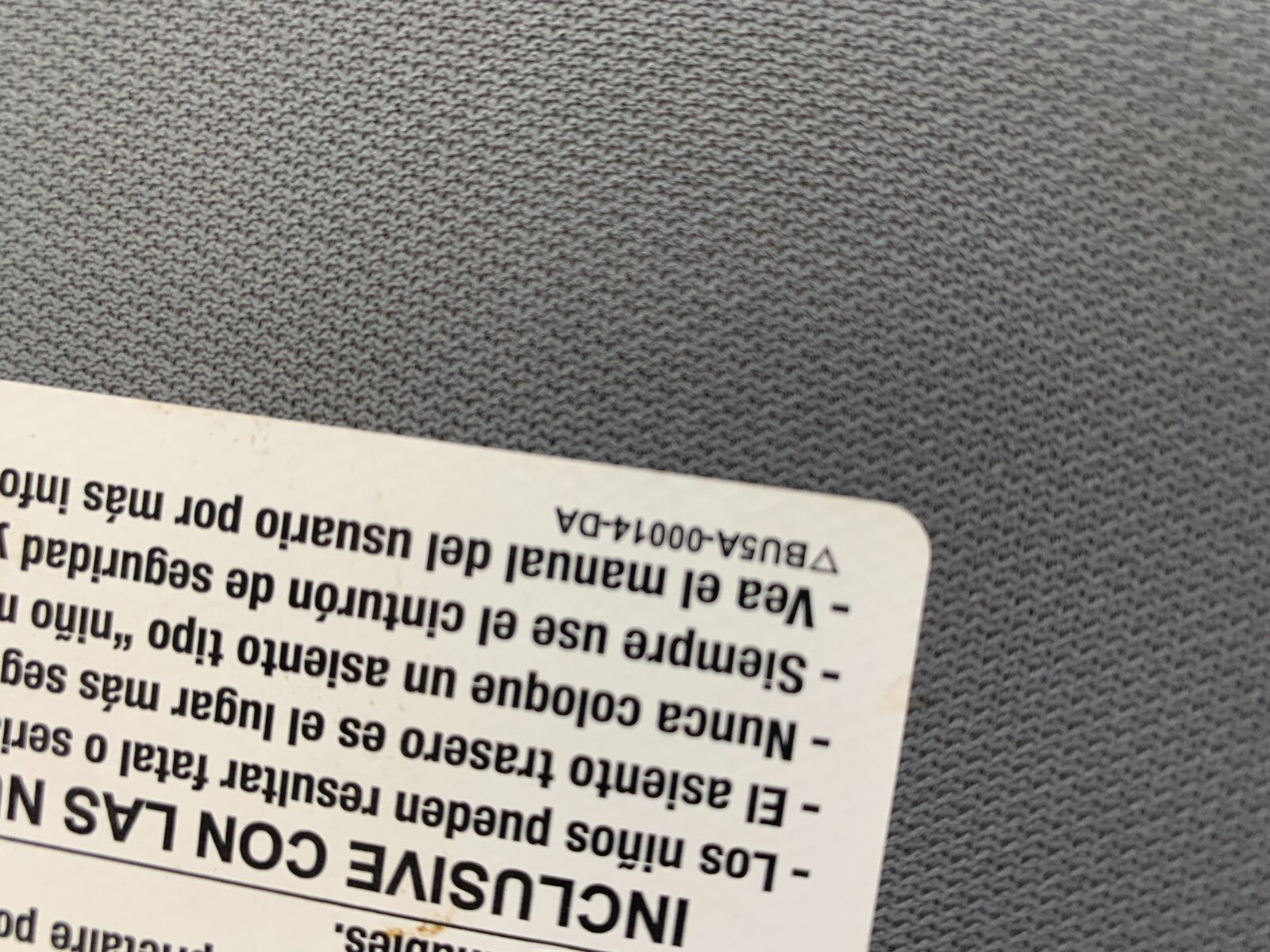 2011-2014 Ford F150 Passenger Sun Visor Sunvisor Gray OEM E03B50005