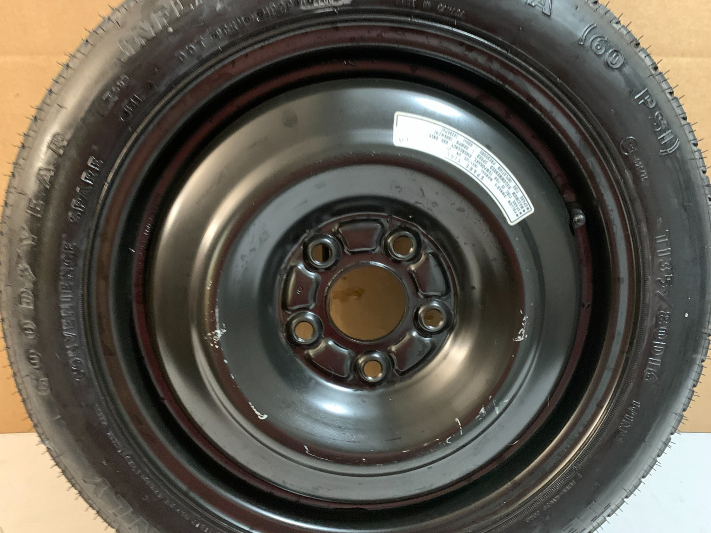 2005-2010 Honda Odyssey 16" Spare Tire Wheel Compact Donut T135/80D16