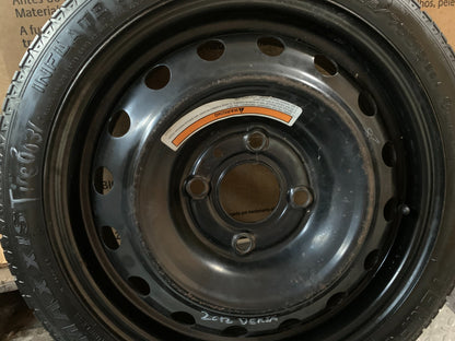 2007-2012 Nissan Versa 15" Spare Tire Wheel Compact Donut T125/70D15
