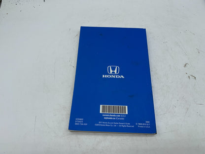 2017 Honda Accord Sedan Owners Manual Set OEM A01B24024