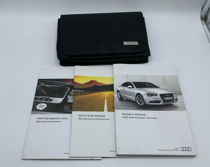 2013 Audi A5 Sedan Owners Manual Set with Case OEM C04B59024
