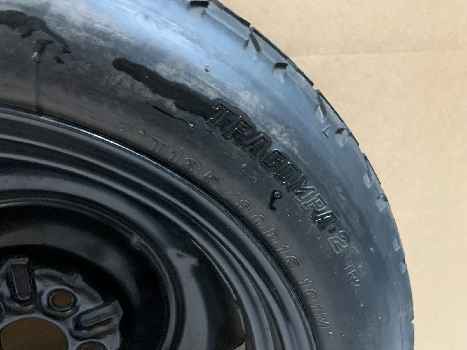 2010-2015 Toyota Prius 16" Spare Tire Compact Donut T135/80D16 OEM