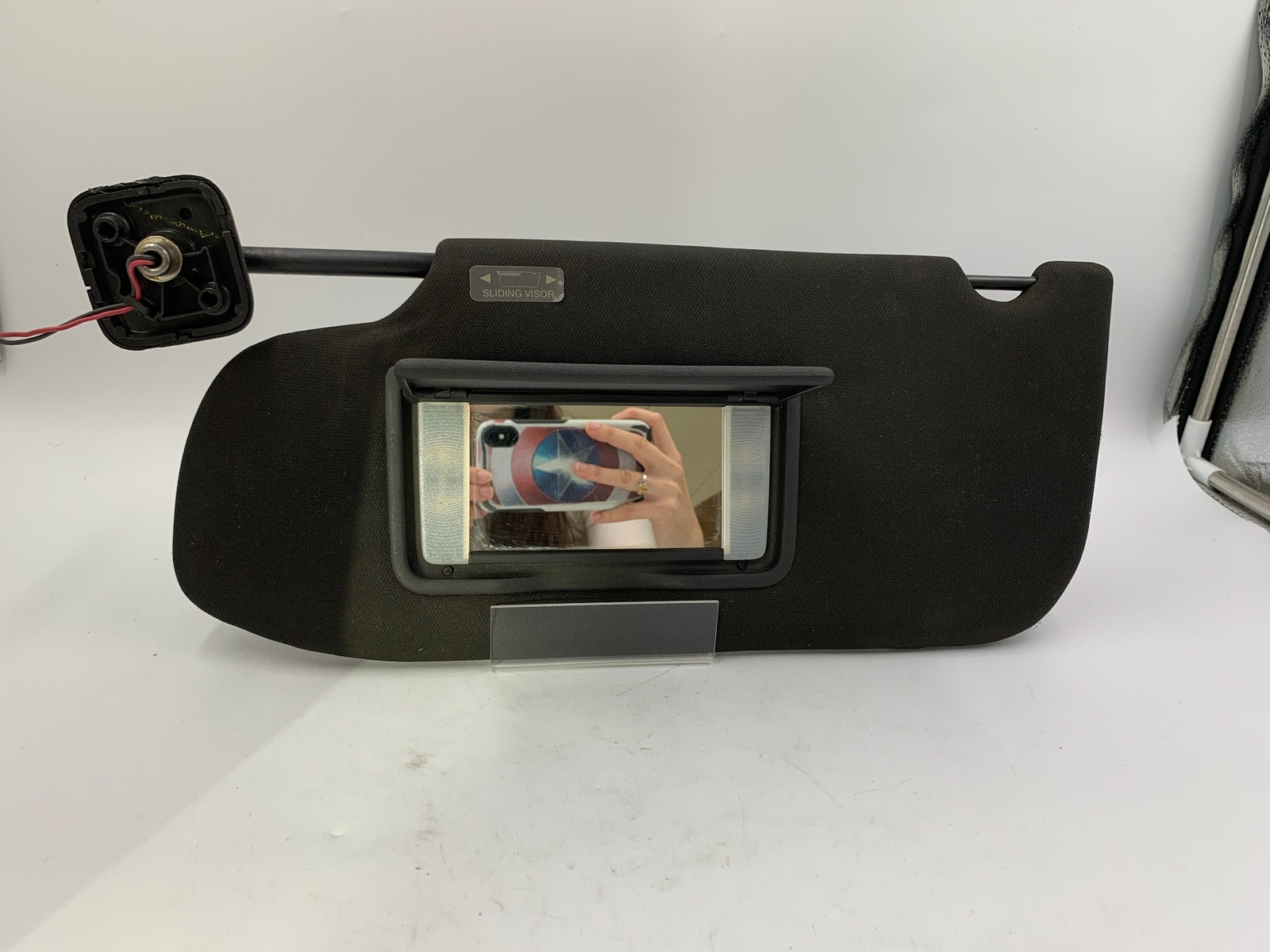 2013-2019 Ford Taurus Driver Sun Visor Black Illuminated OEM C02B65010