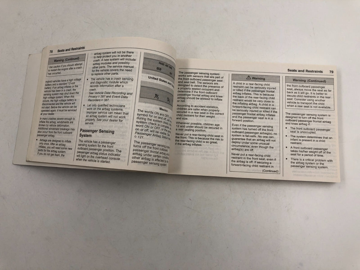 2018 Chevrolet Malibu Owners Manual Set OEM C01B56014