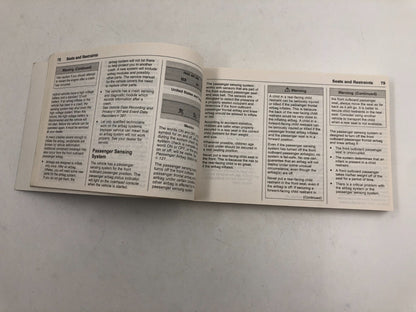 2018 Chevrolet Malibu Owners Manual Set OEM C01B56014