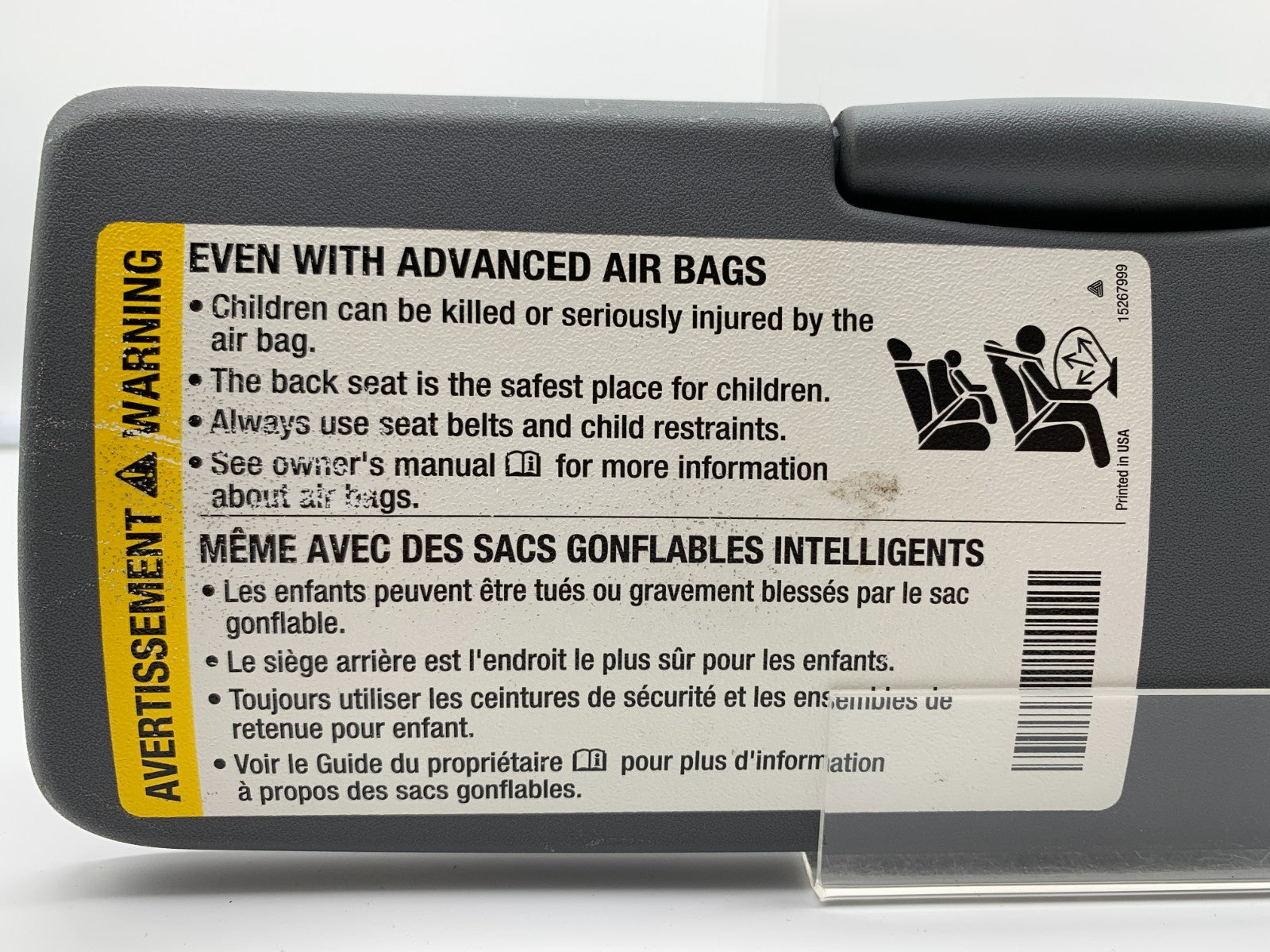 2006-2010 Pontiac Solstice Passenger Sun Visor Gray OEM A02B31004