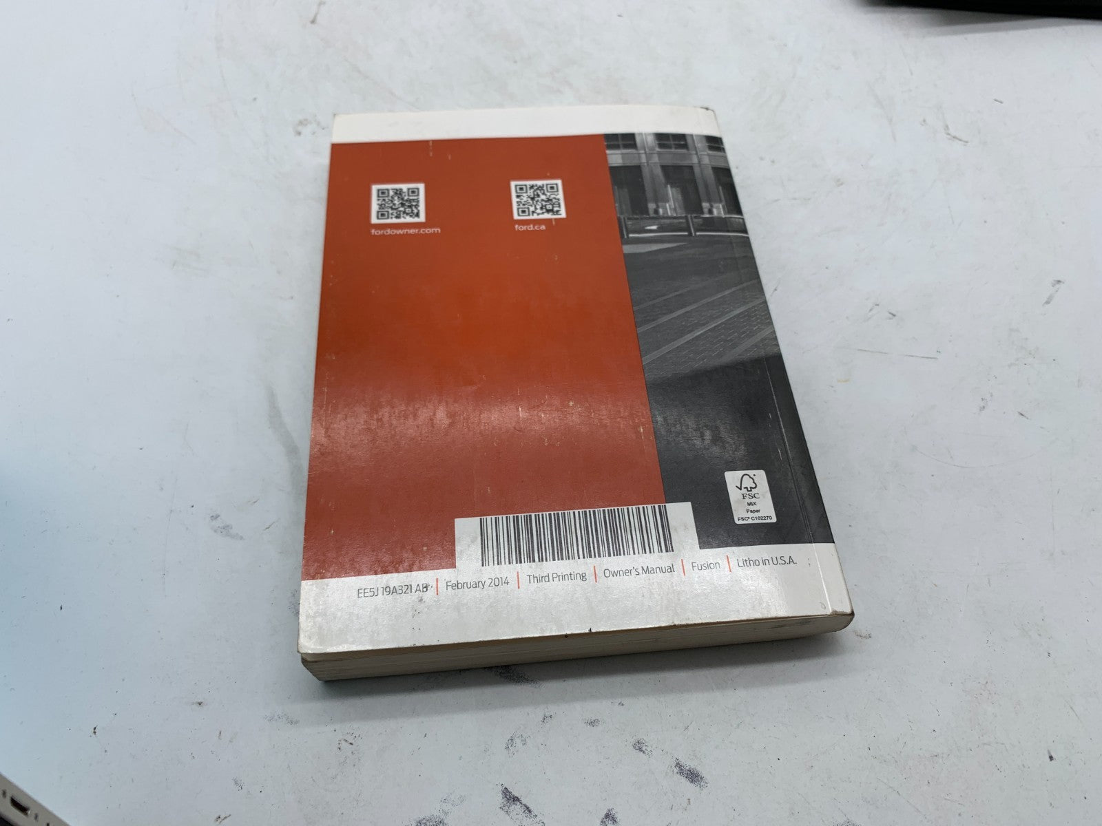 2014 Ford Fusion Owners Manual Set with Case OEM C03B62006