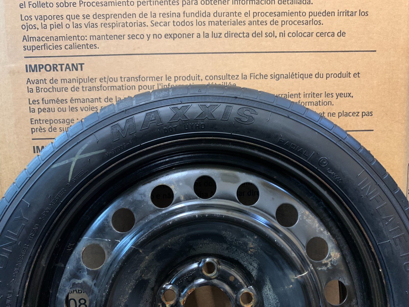 2015-2017 Chrysler 200 17" Emergency Spare Tire Compact Donut T145/70R17