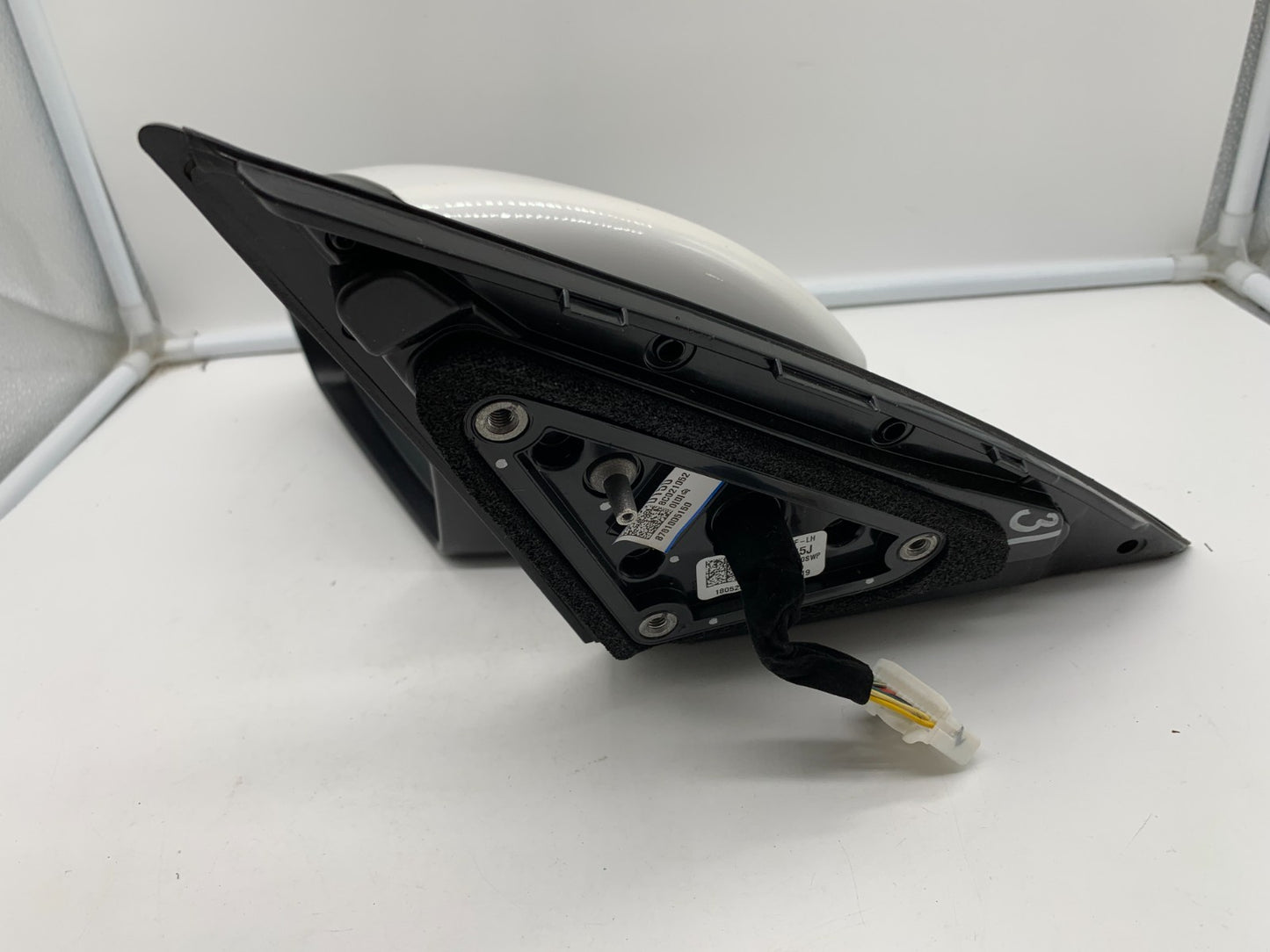 2016-2020 Kia Optima Driver Side View Power Door Mirror White BSA OEM