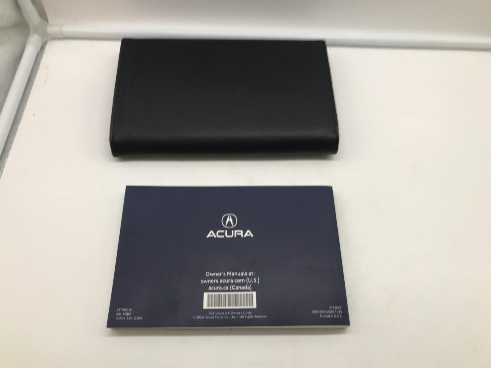 2021 Acura ILX Owners Manual Set with Leather Case OEM D01B56059