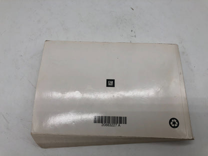 2011 Chevrolet Cruze Owners Manual OEM B03B44013