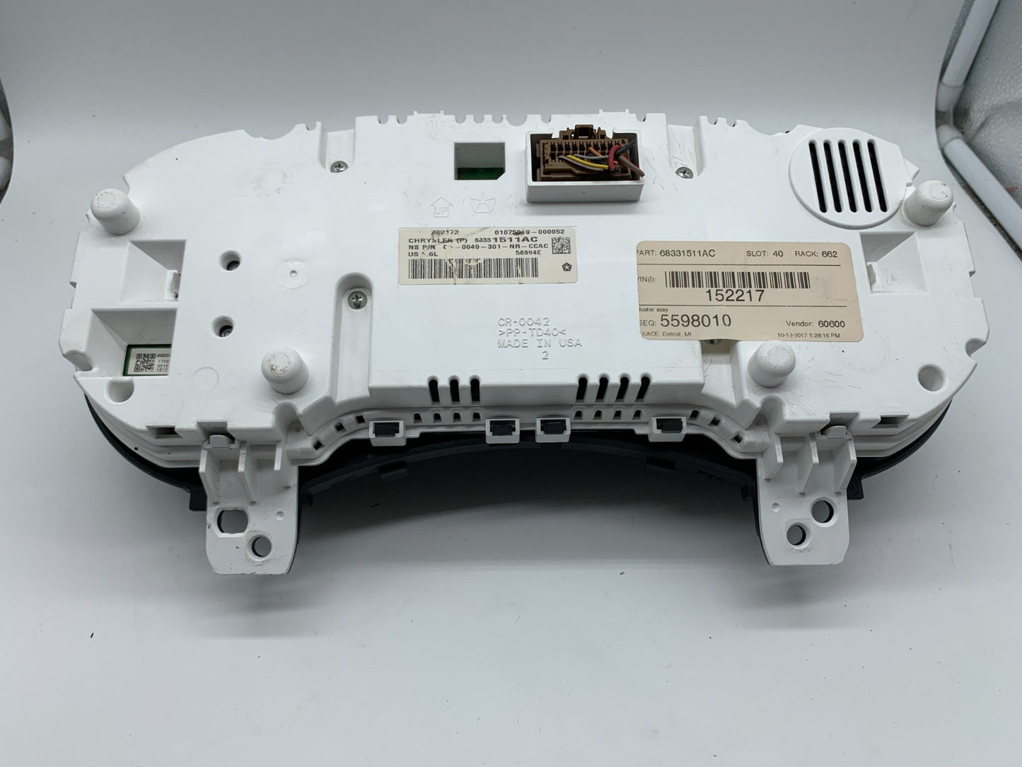 2018 Jeep Grand Cherokee Speedometer Instrument Cluster 60238 Miles C02B53001