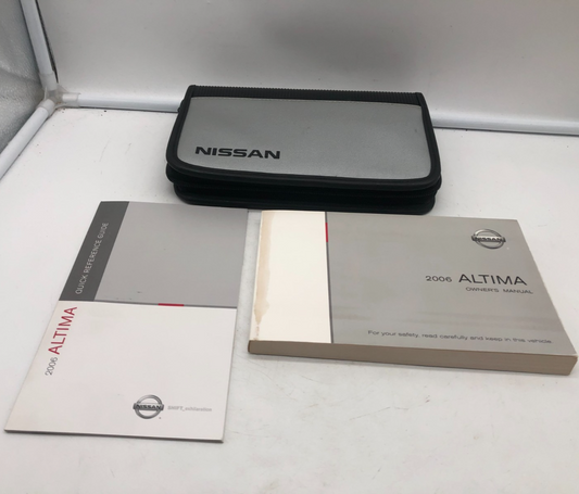 2006 Nissan Altima Owners Manual Set with Case OEM A01B05010