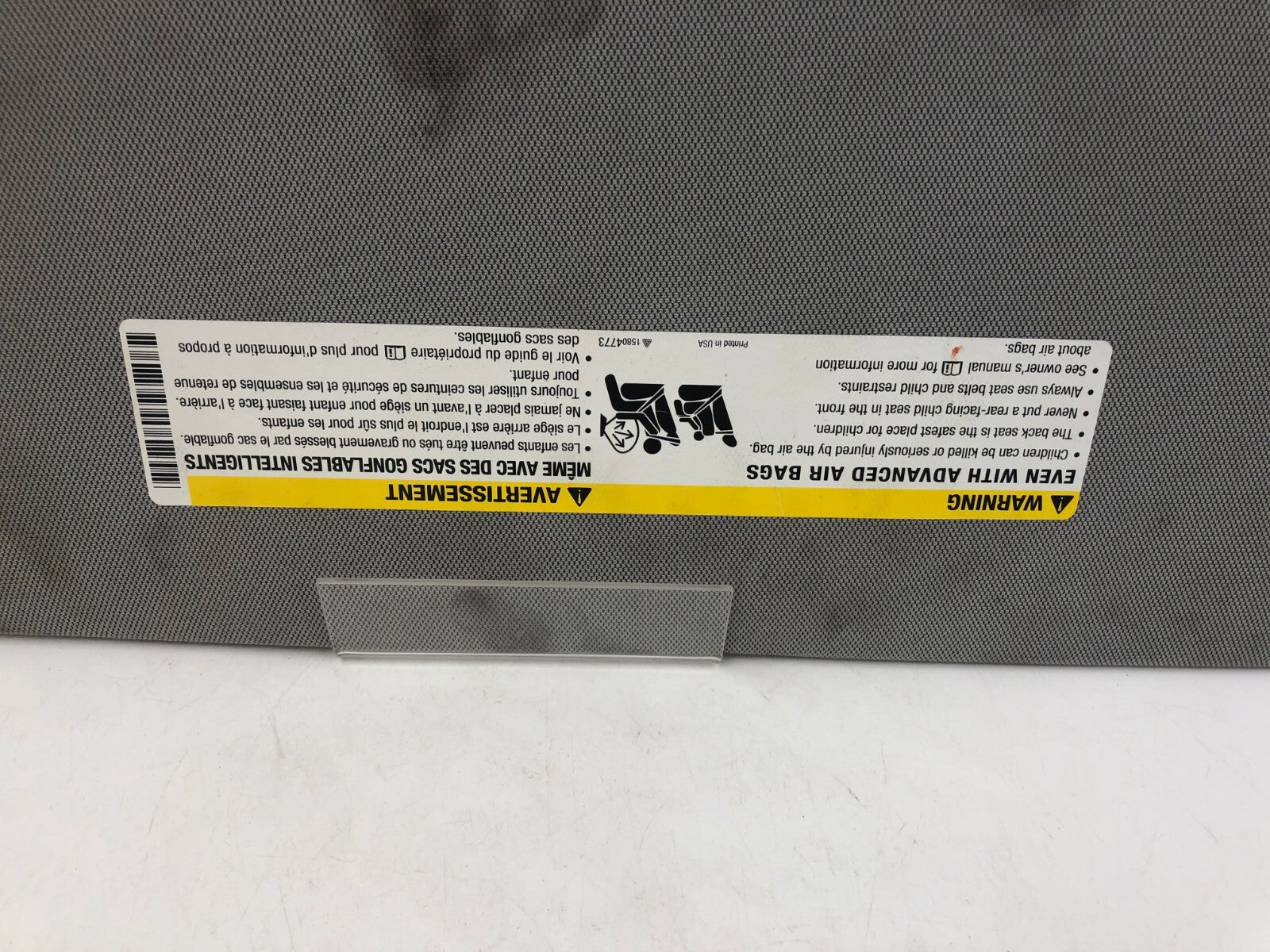 2014-2019 Chevrolet Silverado 1500 Passenger Sun Visor OEM A01B10024