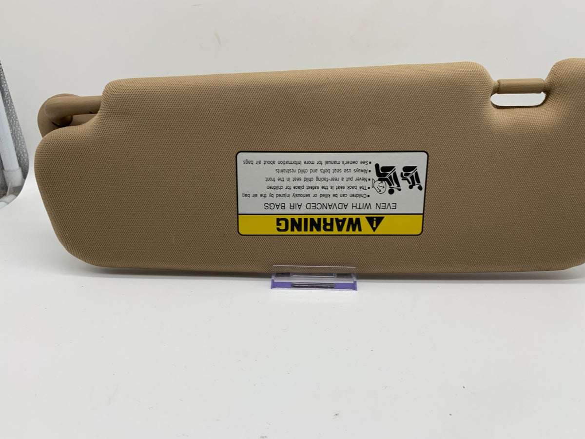 2011-2015 Hyundai Sonata Passenger Sun Visor Tan Illuminated OEM B02B09089