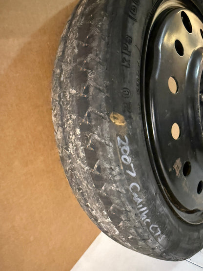 2003-2007 Cadillac CTS Spare Tire 16" Compact Donut with Jack Kit T125/70R16 OEM