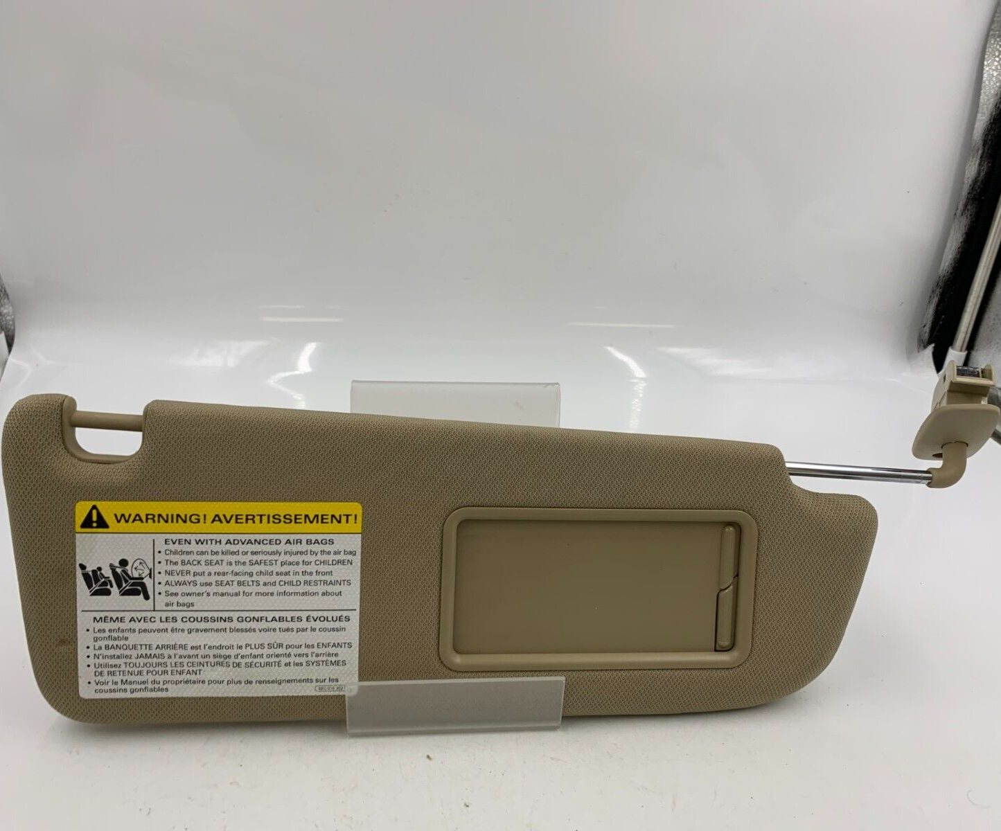 2005-2011 Audi A6 Passenger Sun Visor Brown Illuminated OEM E02B20067