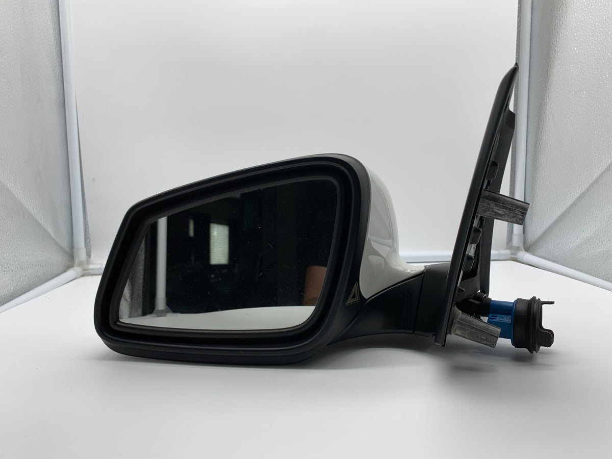 2012-2013 BMW 528i Driver Side View Power Door Mirror White OEM B03B36001