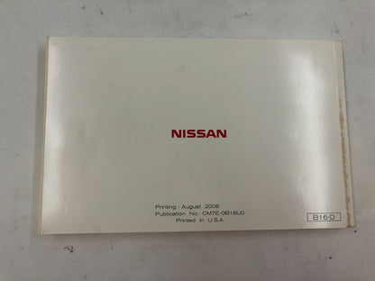 2007 Nissan Sentra Owners Manual Set with Case OEM D02B61008