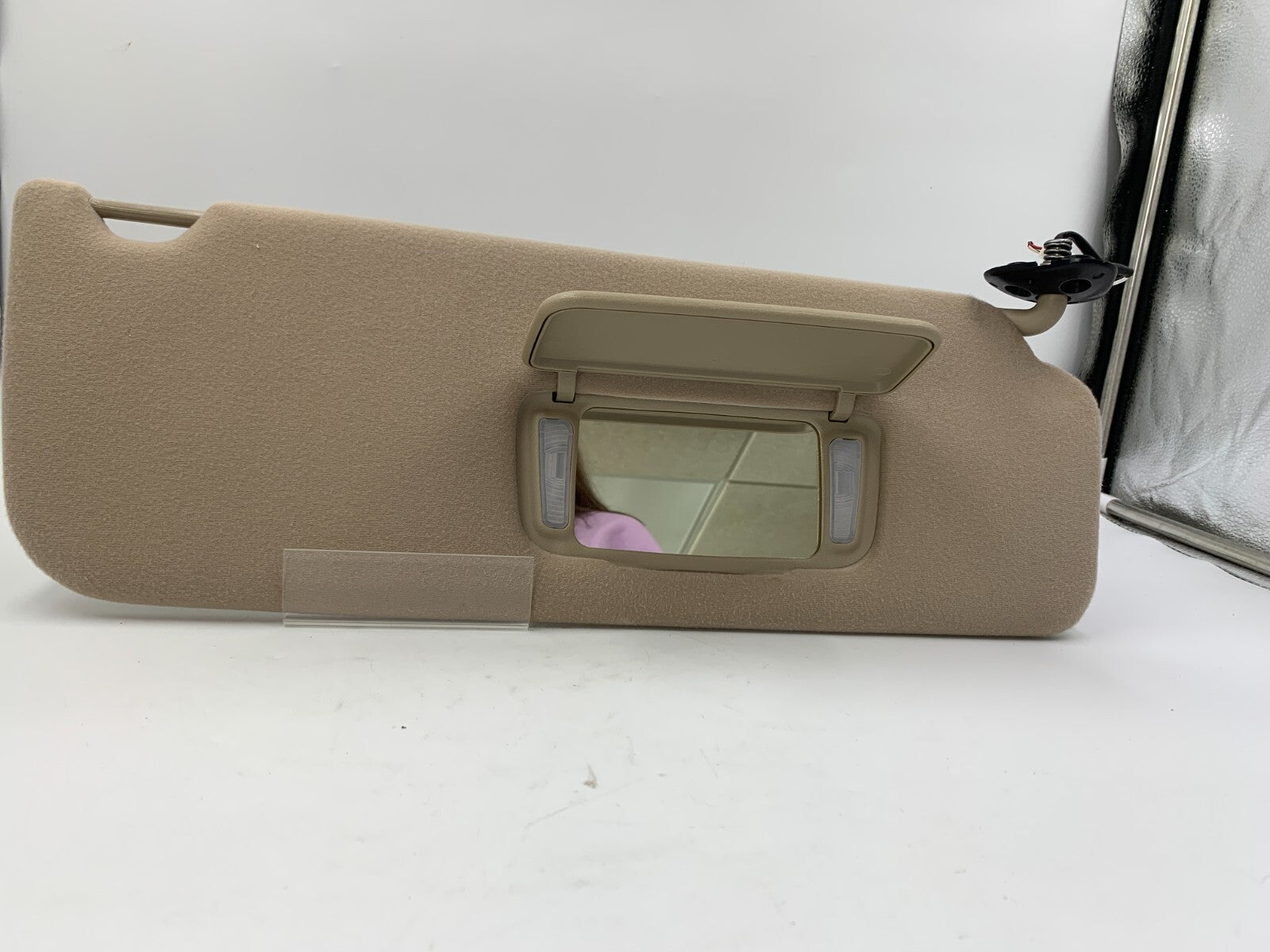 2011-2014 Toyota Sienna Passenger Sun Visor Tan Illuminated OEM C03B70006