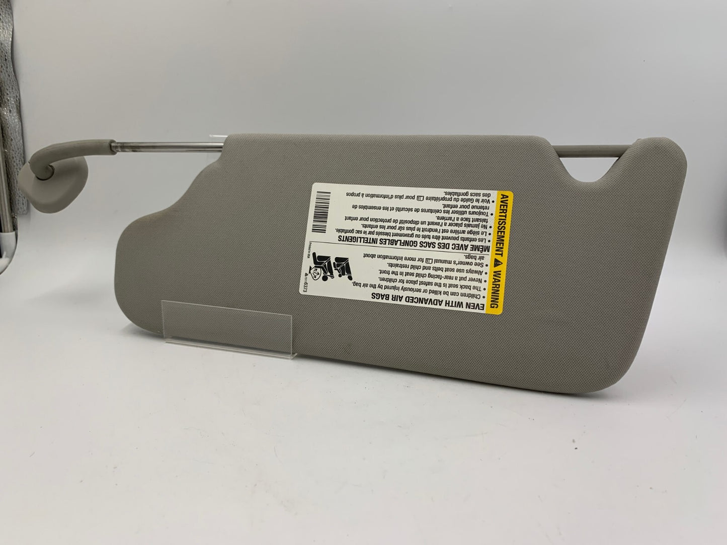 2006-2016 Chevrolet Impala Passenger Sun Visor Gray OEM E01B01064