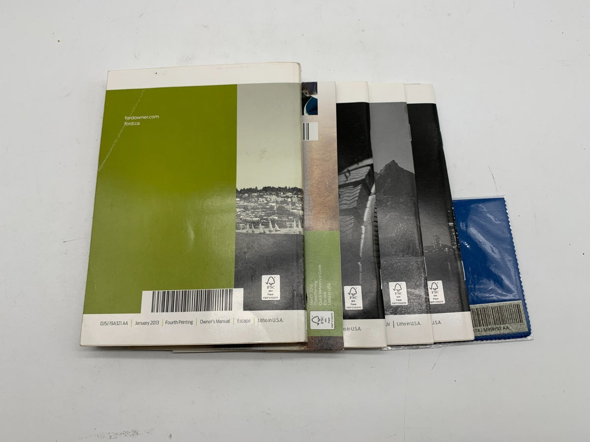 2013 Ford Escape Owners Manual Set OEM R01B18013