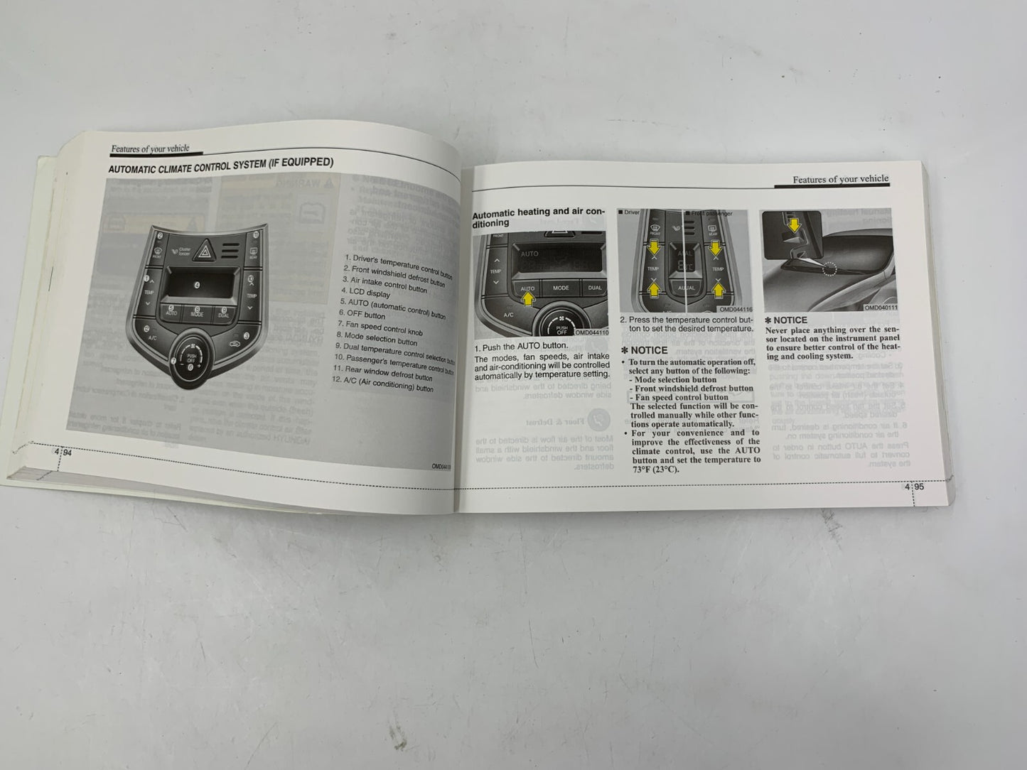 2015 Hyundai Elantra Owners Manual Set with Case OEM B04B08024