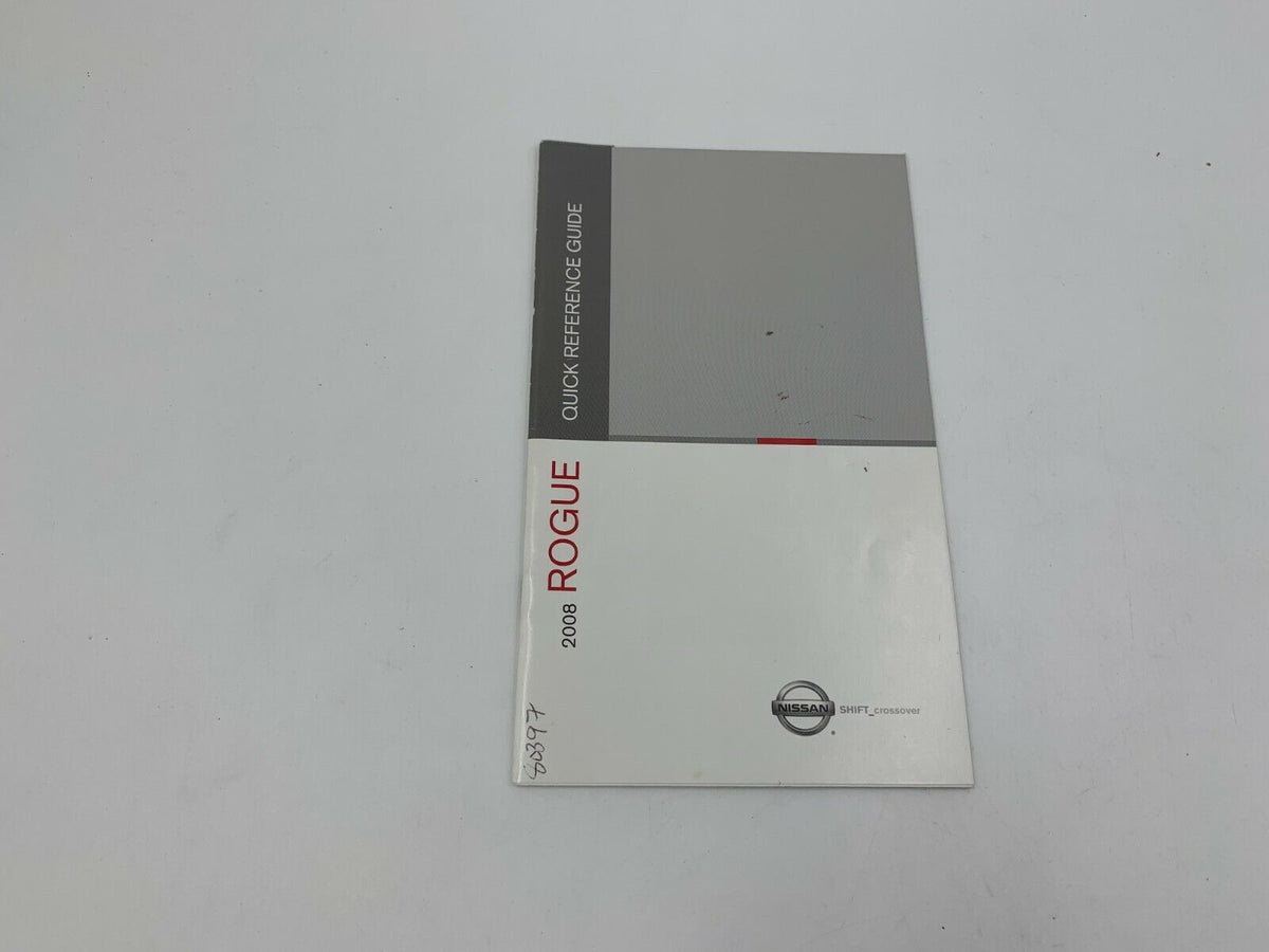 2008 Nissan Rogue Owners Manual Set with Case OEM B04B11039