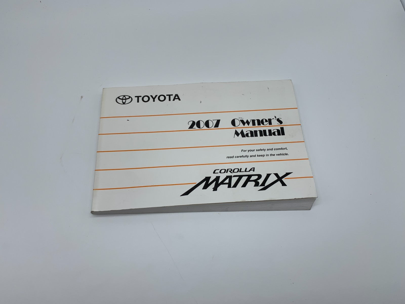 2007 Toyota Corolla Matrix Owners Manual OEM C04B59018