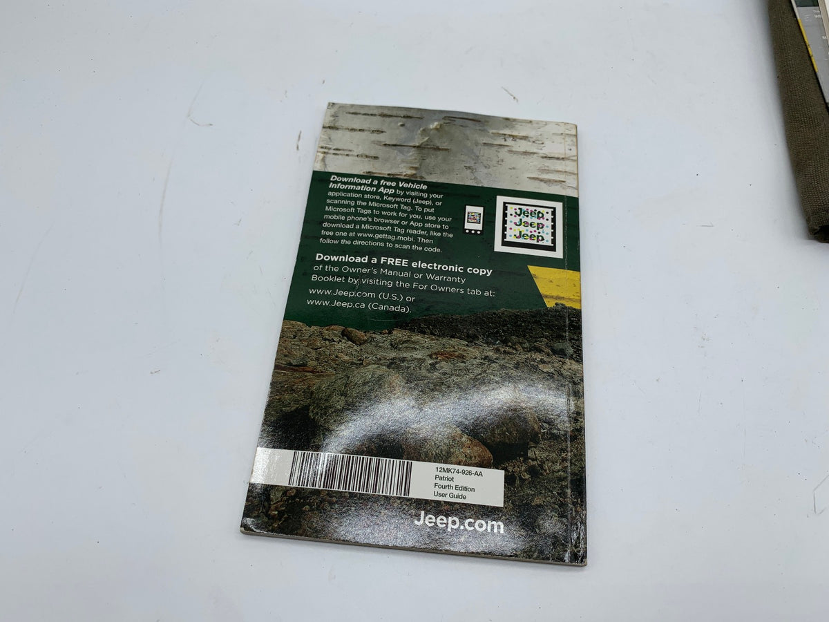 2012 Jeep Patriot Owners Manual Set with Case OEM D03B13006