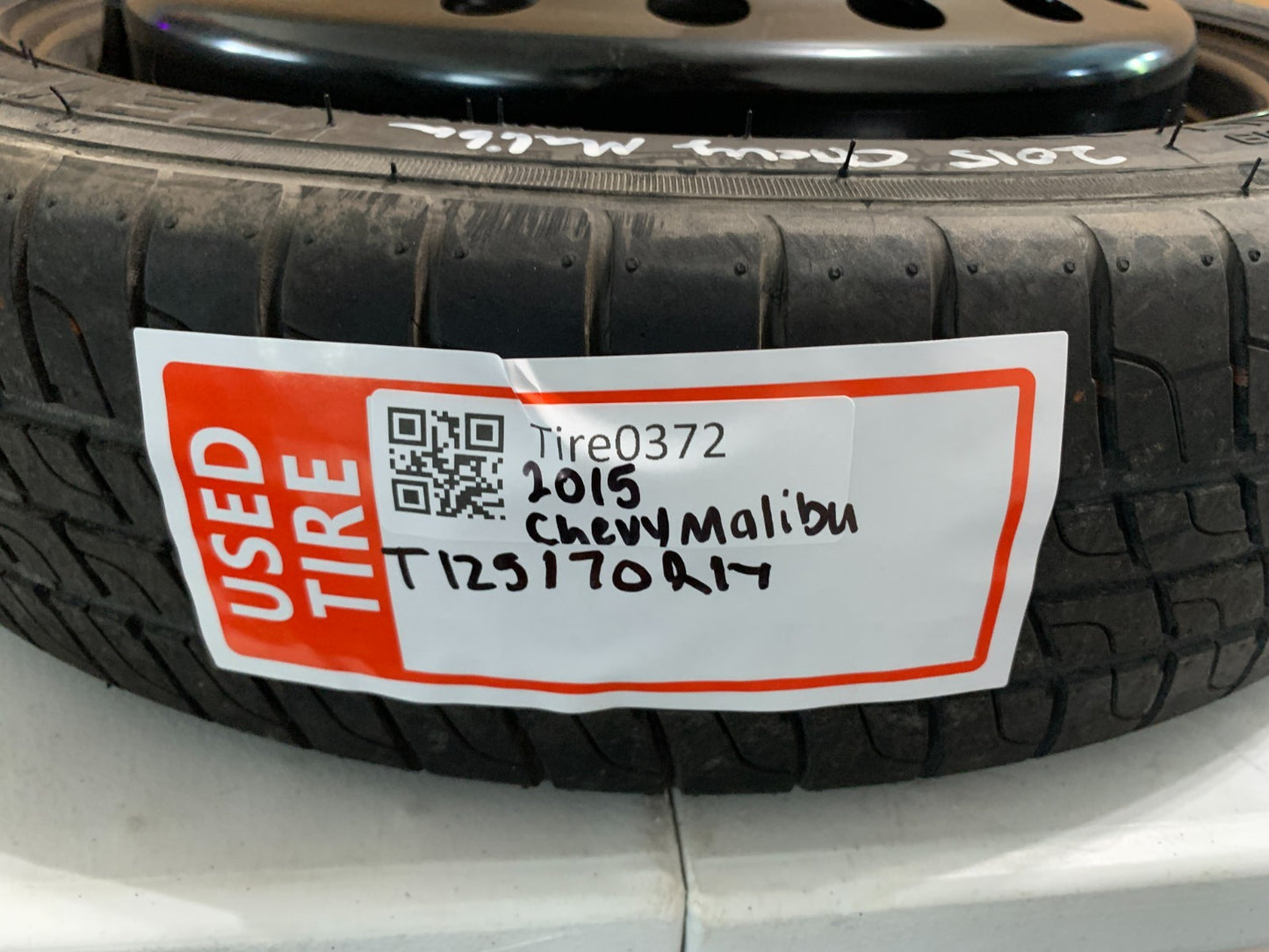 2013-2016 Chevrolet Malibu 17" Spare Tire with Jack Kit Donut T125/70R17 OEM
