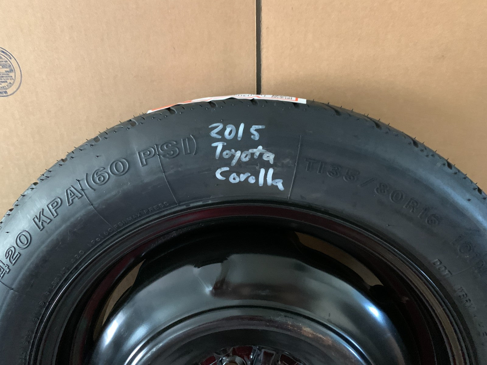 2003-2016 Toyota Camry 16" Spare Tire Compact Donut T135/80R16 OEM