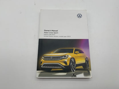 2022 Volkswagen Atlas Cross Sport Owners Manual Set with Case OEM B03B03009