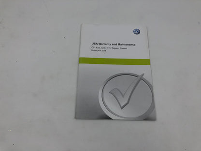 2014 Volkswagen Jetta GTI Owners Manual Set with Case OEM A01B22043