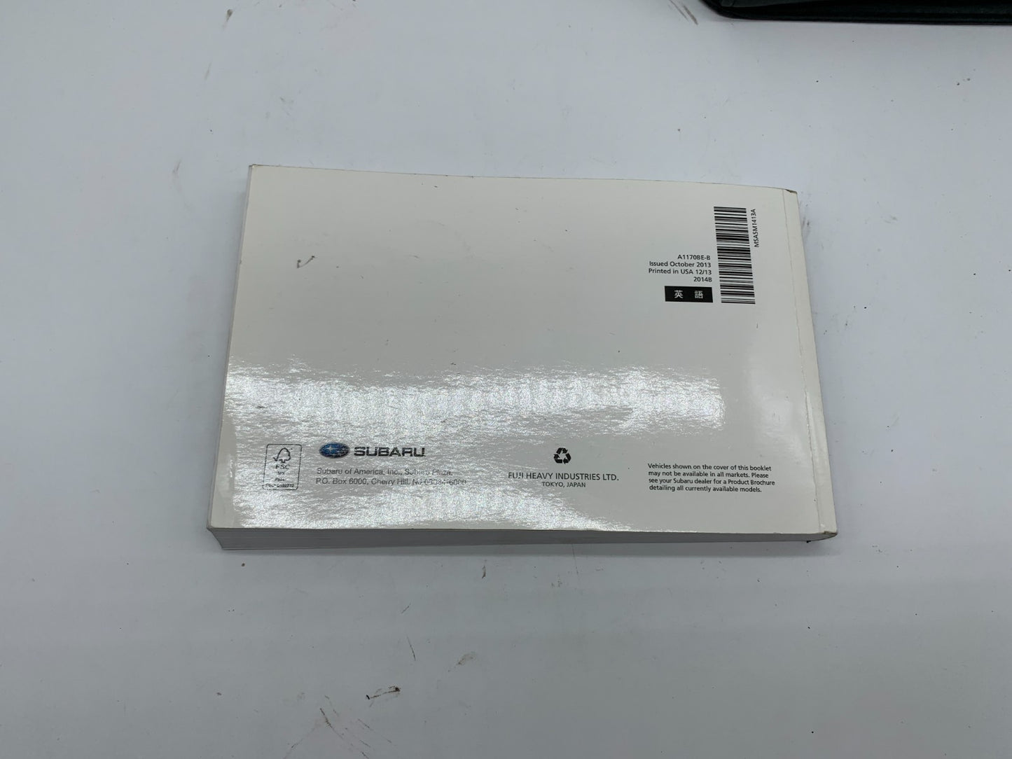 2014 Subaru Impreza Owners Manual Set with Case OEM D03B66005