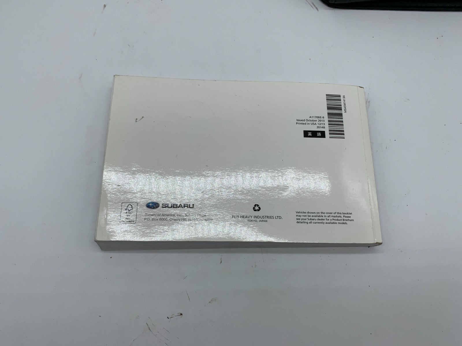 2014 Subaru Impreza Owners Manual Set with Case OEM D03B66005