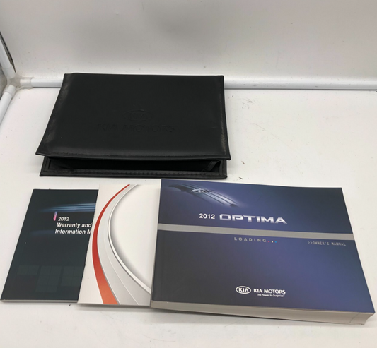 2012 Kia Optima Owners Manual Set with Case OEM A02B25031