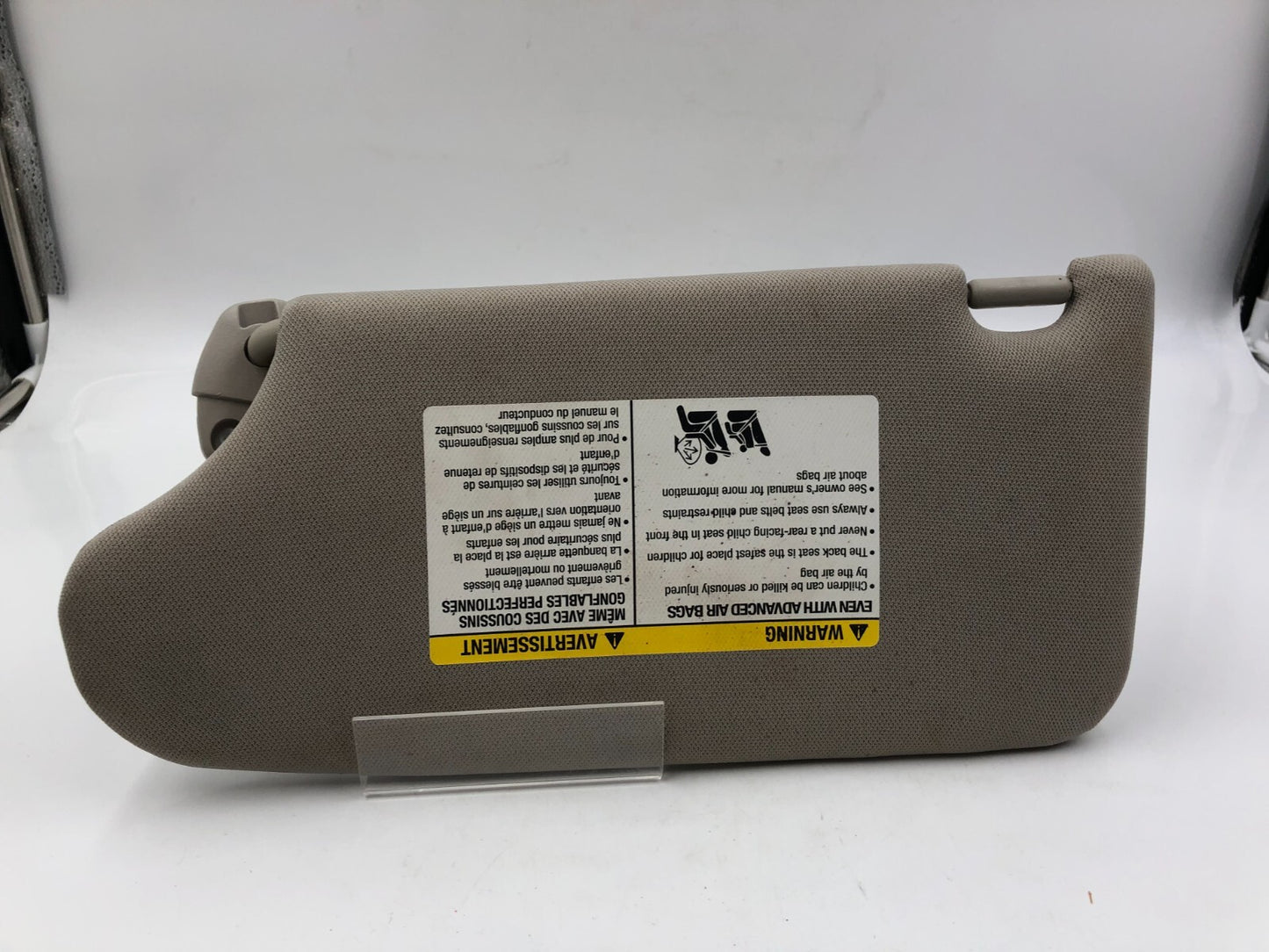 2013-2018 Nissan Altima Passenger Sun Visor Sunvisor Gray Illumination D01B09009